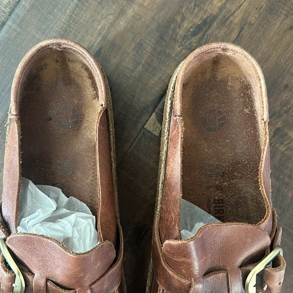 EUC Vintage Leather Birkenstocks Size 42 - Picture 4 of 5